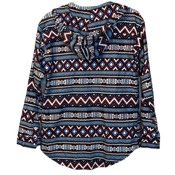 DIVIDED Aztec Zippered Fleece Hoodie - Picture 2 of 6